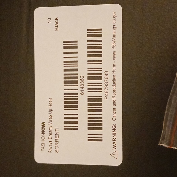 Plush 3 inch heel, wrap around crystal encrusted stiletto heel. Size 9.5 - Picture 5 of 7